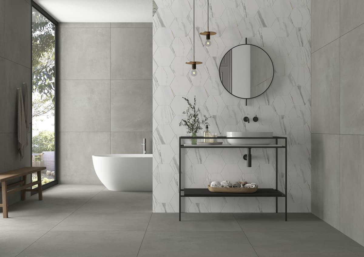 Modern bathroom renovation