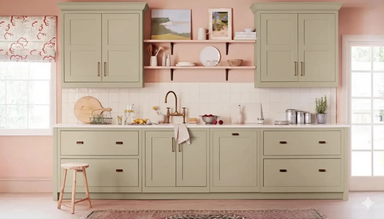 Pistachio color interior design