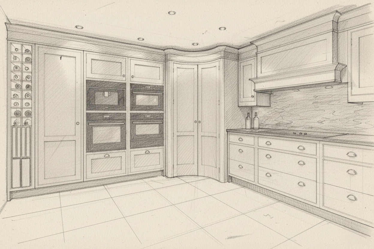Kitchen concept design - initial planning stage
